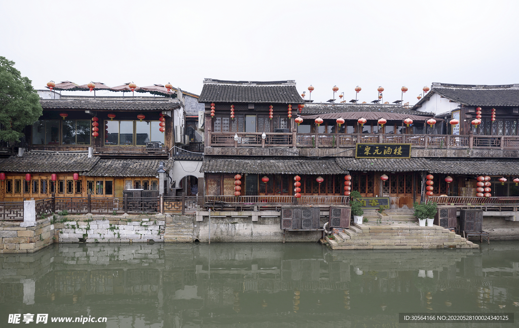 户外复古小镇建筑