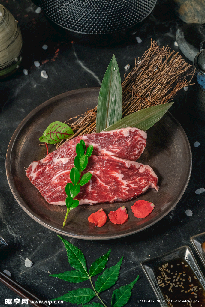 切片牛肉美食