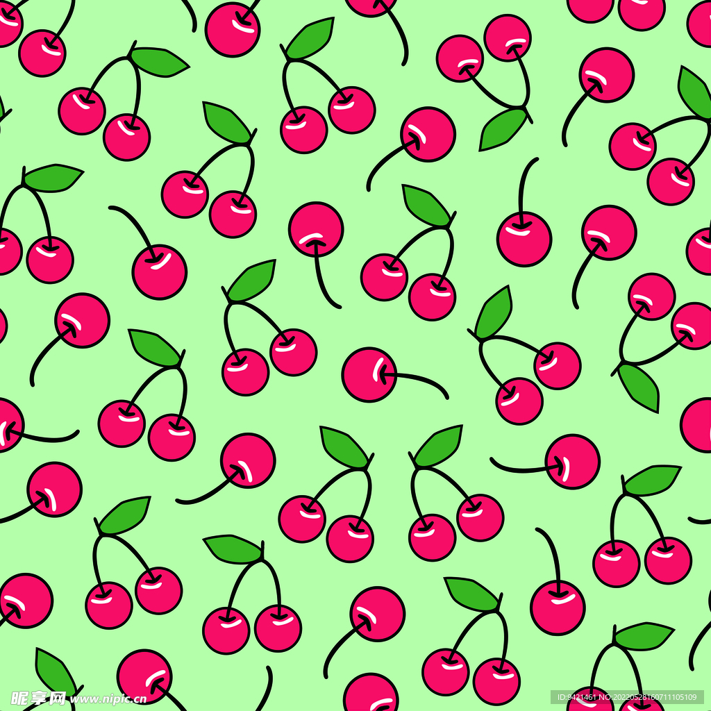 樱桃插画
