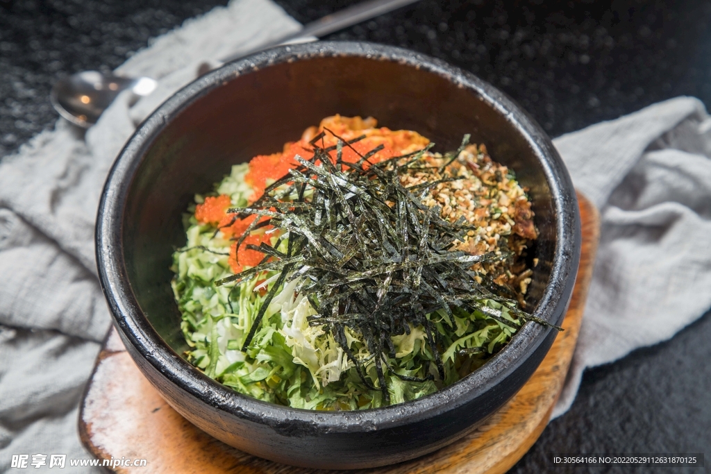 韩式海苔石锅美食