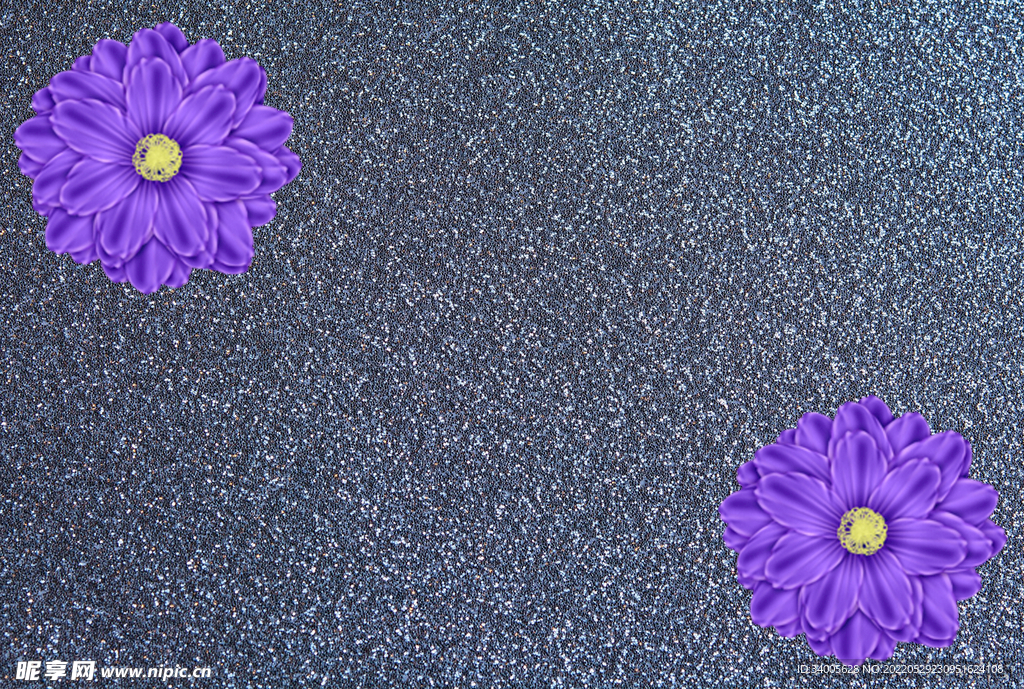 黑底紫花