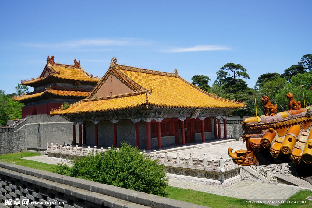 沈阳东陵清福陵的古建筑宫殿