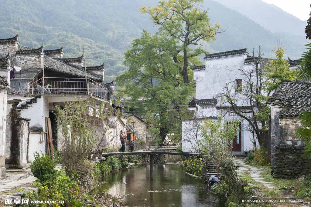户外复古小镇建筑