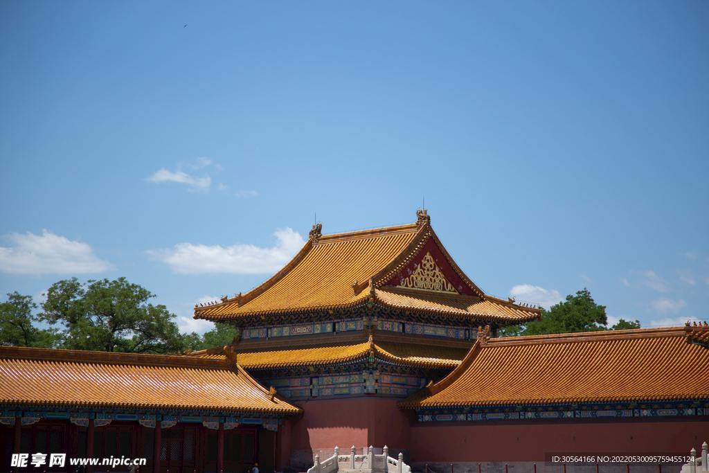 户外中式宫殿建筑