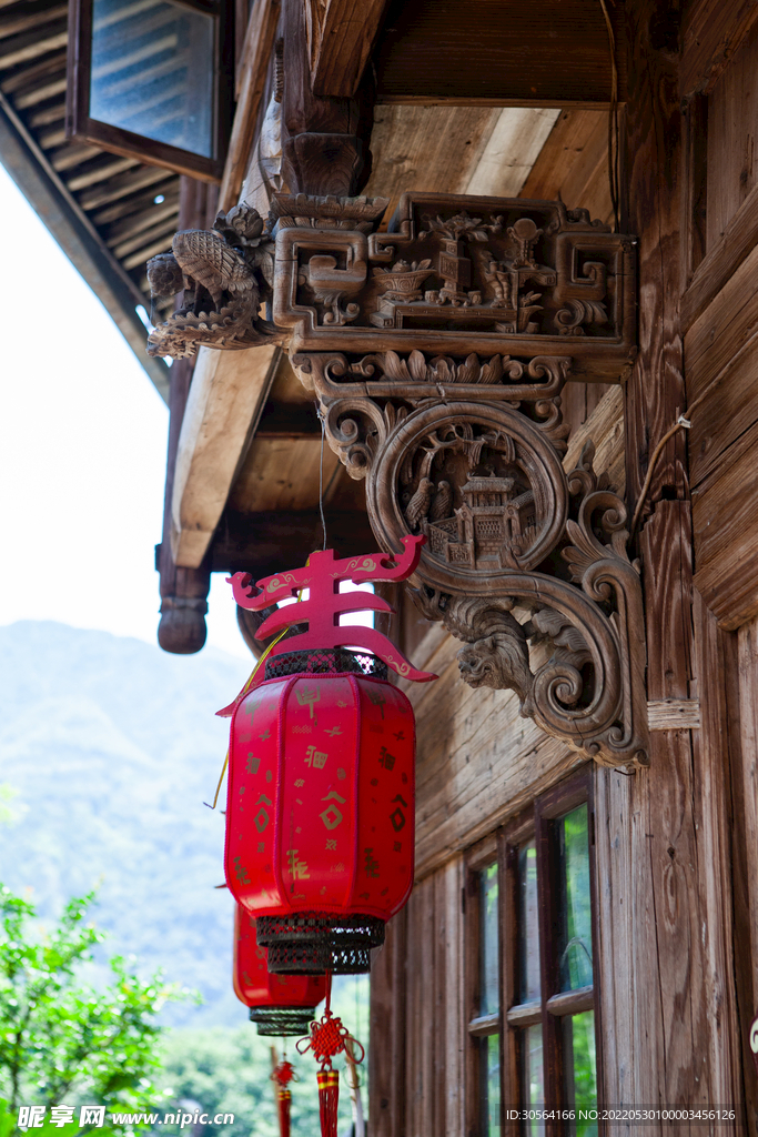 户外复古灯笼建筑