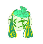漂亮的端午节香囊插画 