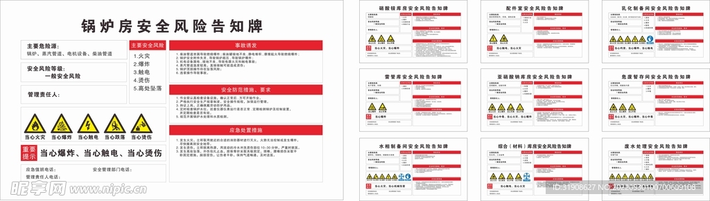 特种作业安全风险告知牌