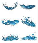 蓝色水波纹