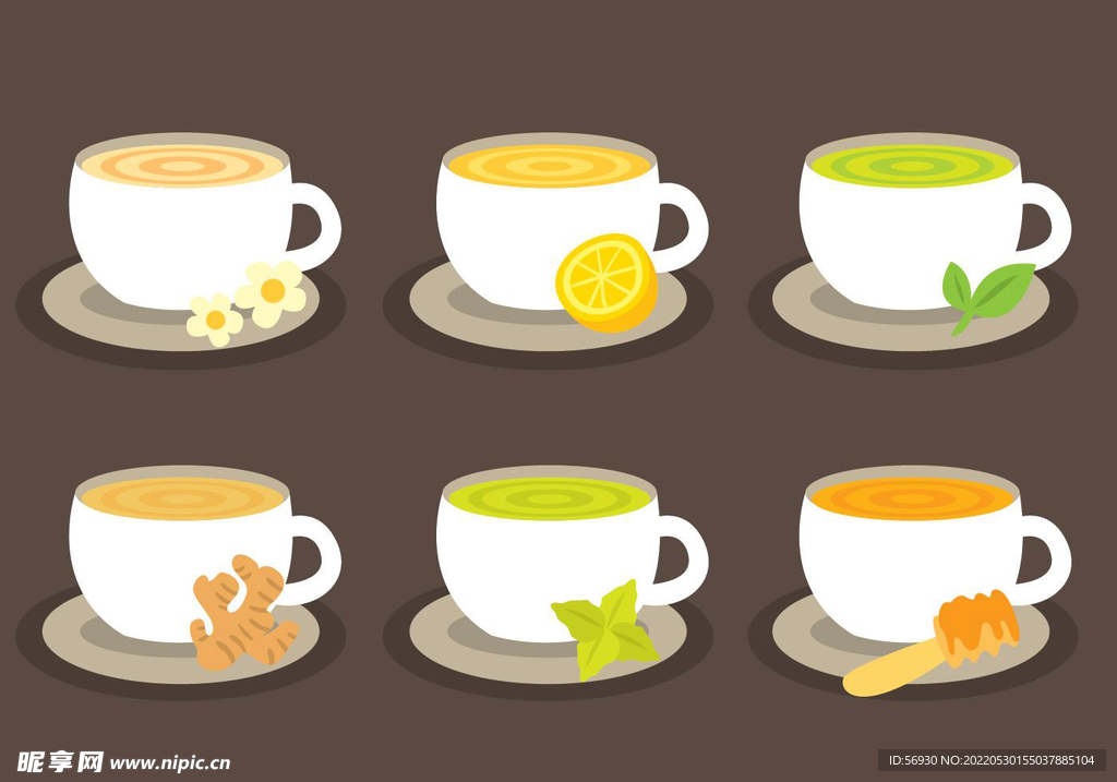 咖啡水果茶餐饮类图标