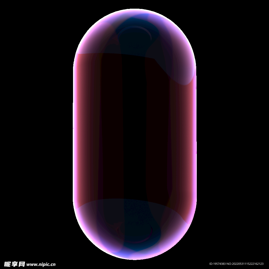 紫光科技感几何体