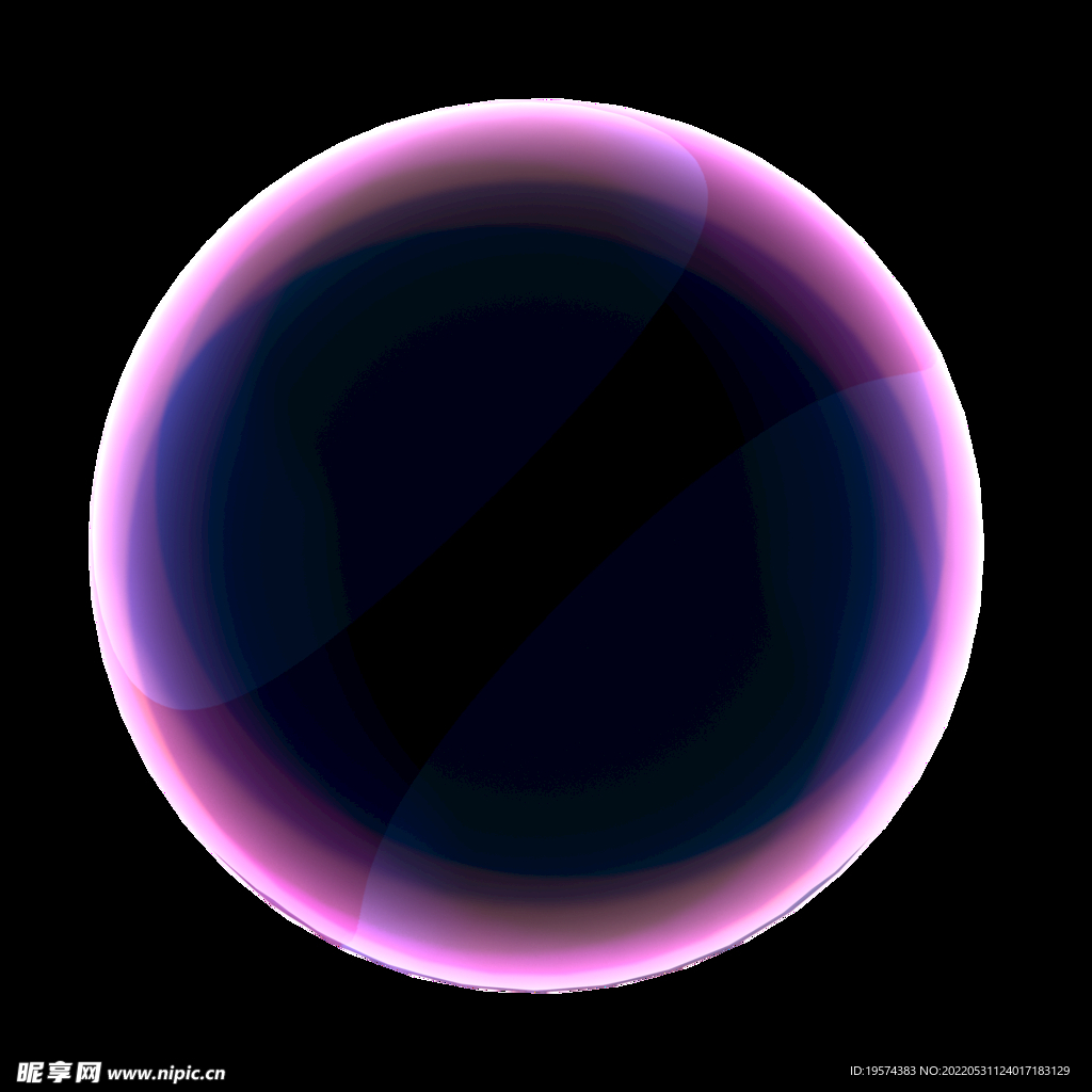 紫光科技感几何体