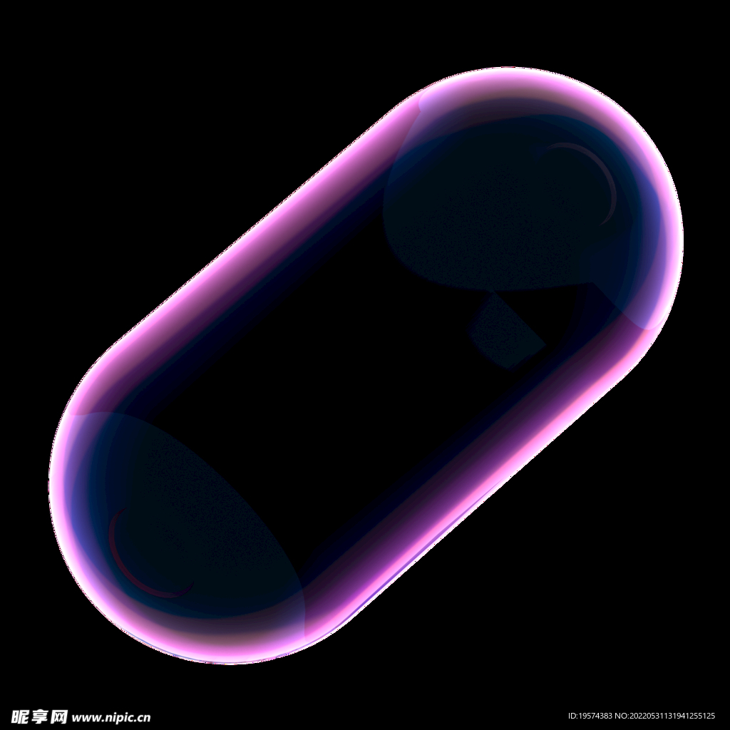 紫光科技感几何体