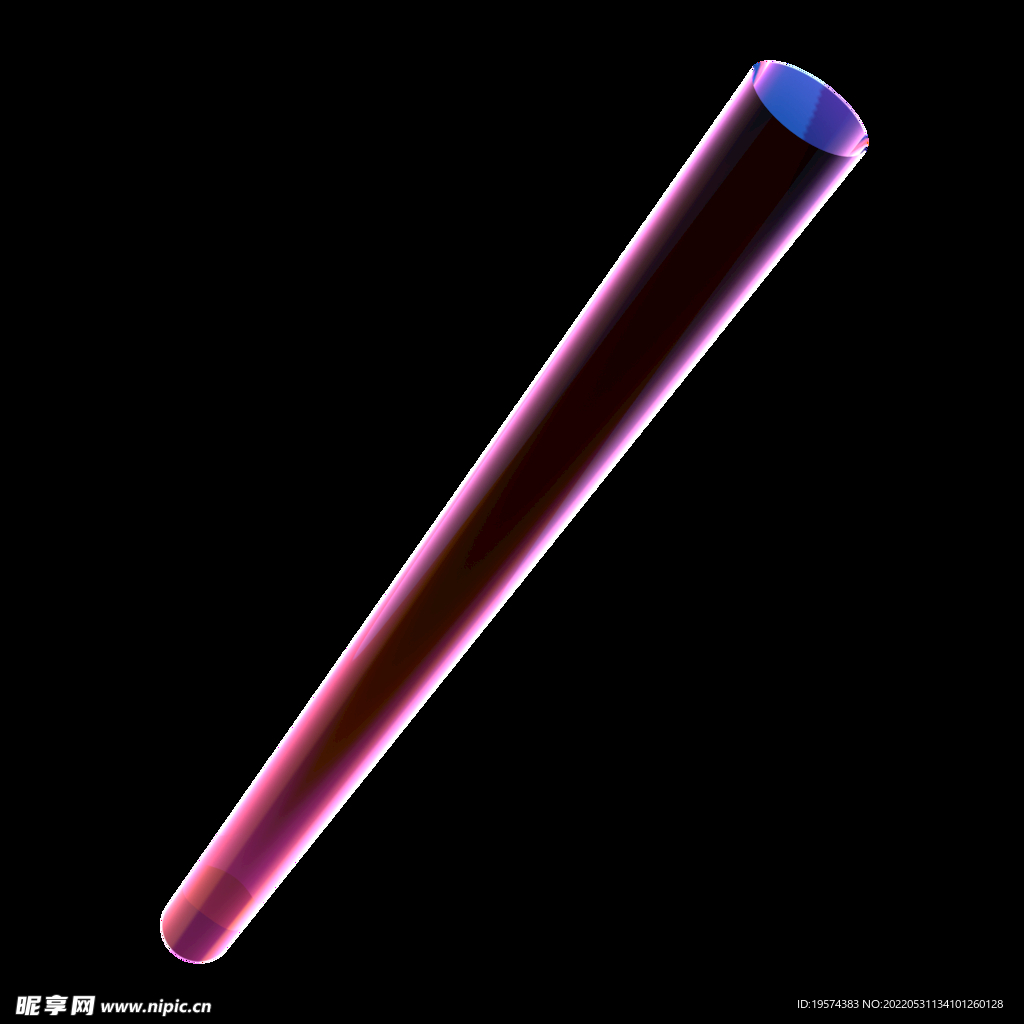 紫光科技感几何体