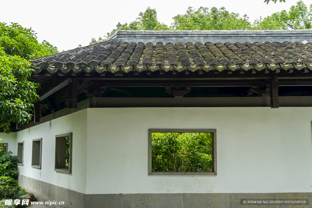 户外复古砖墙围墙建筑