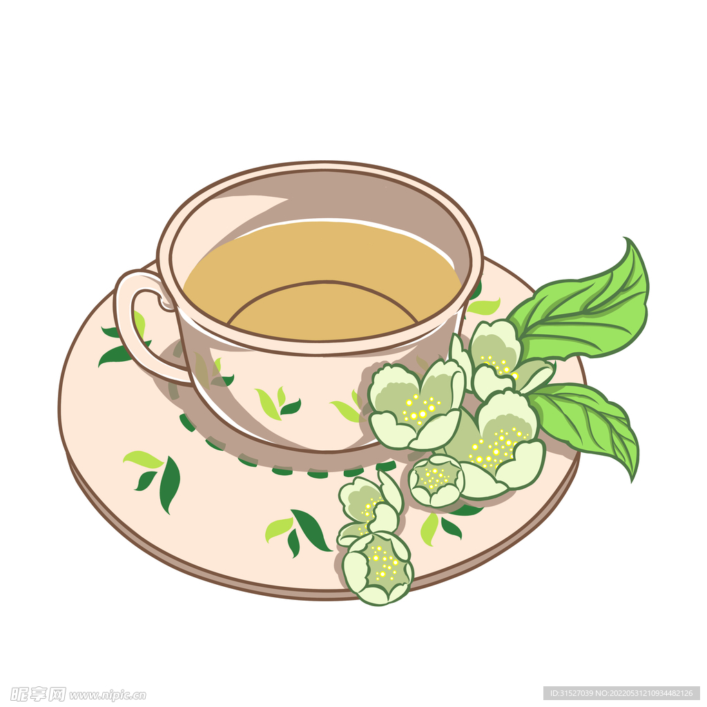 茶水插画素材