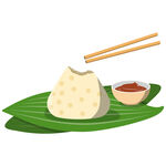 手绘粽子