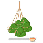 手绘粽子