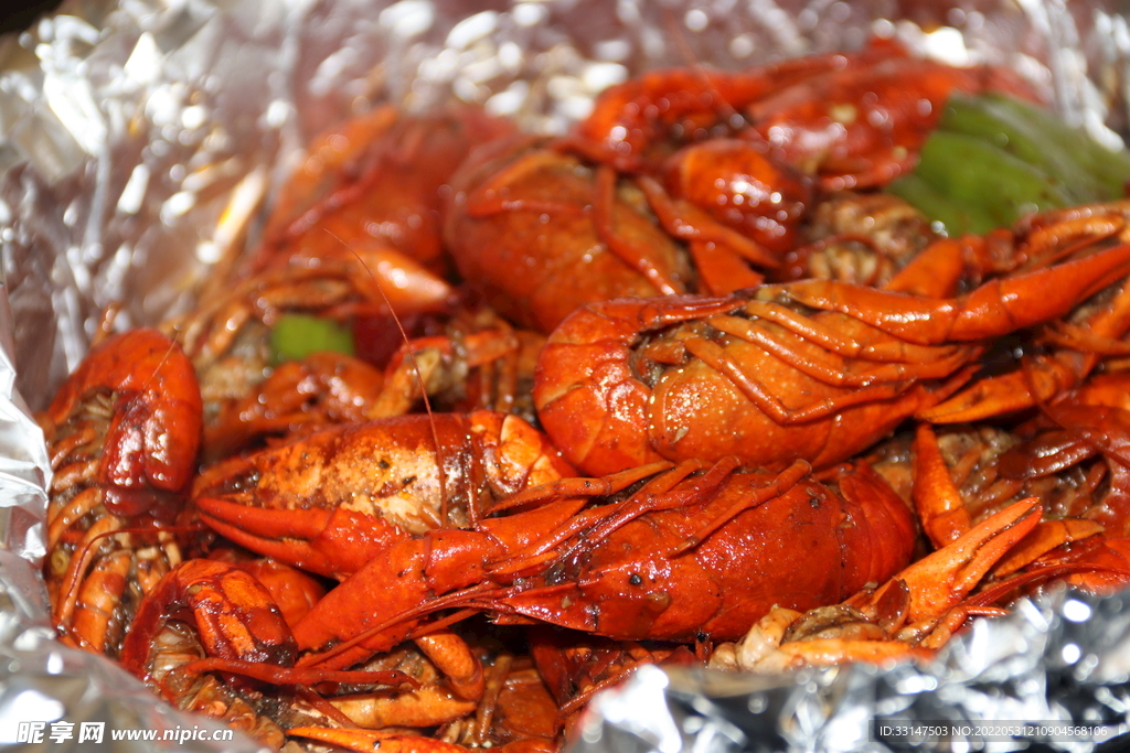 美食餐饮麻辣龙虾夜市海鲜小吃街