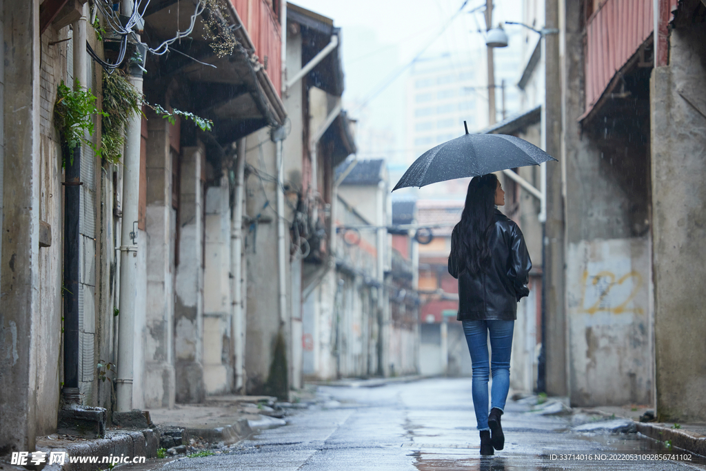 下雨 