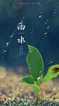 24节气雨水海报