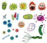 细菌 病毒 微生物 卡通病毒