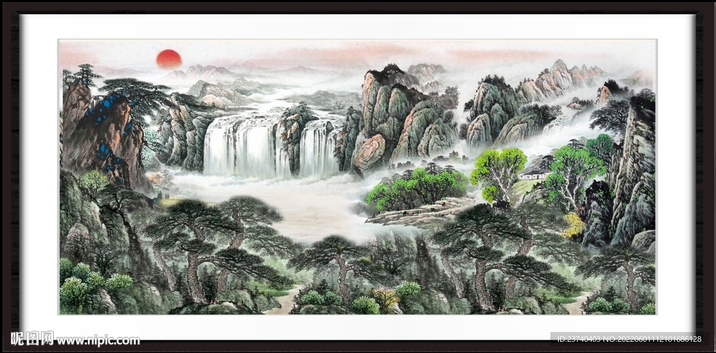 国画山水 
