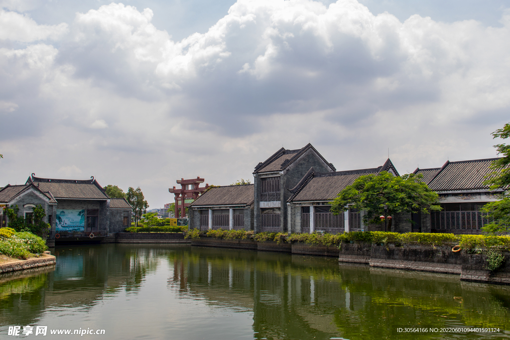 户外中式旅游小镇