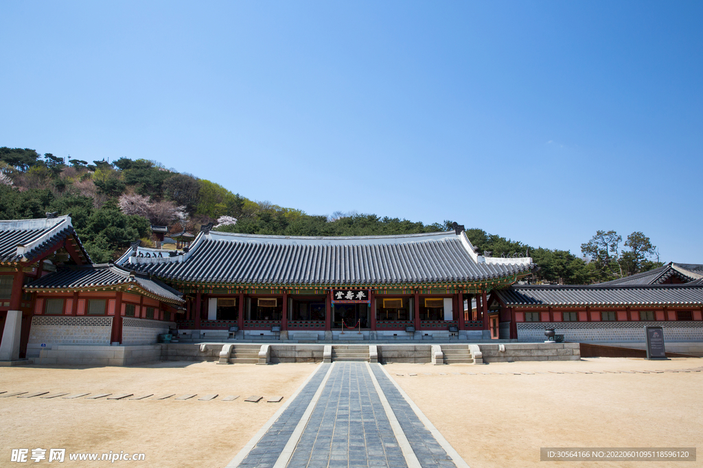 户外复古宫殿建筑