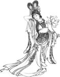 八仙 手绘