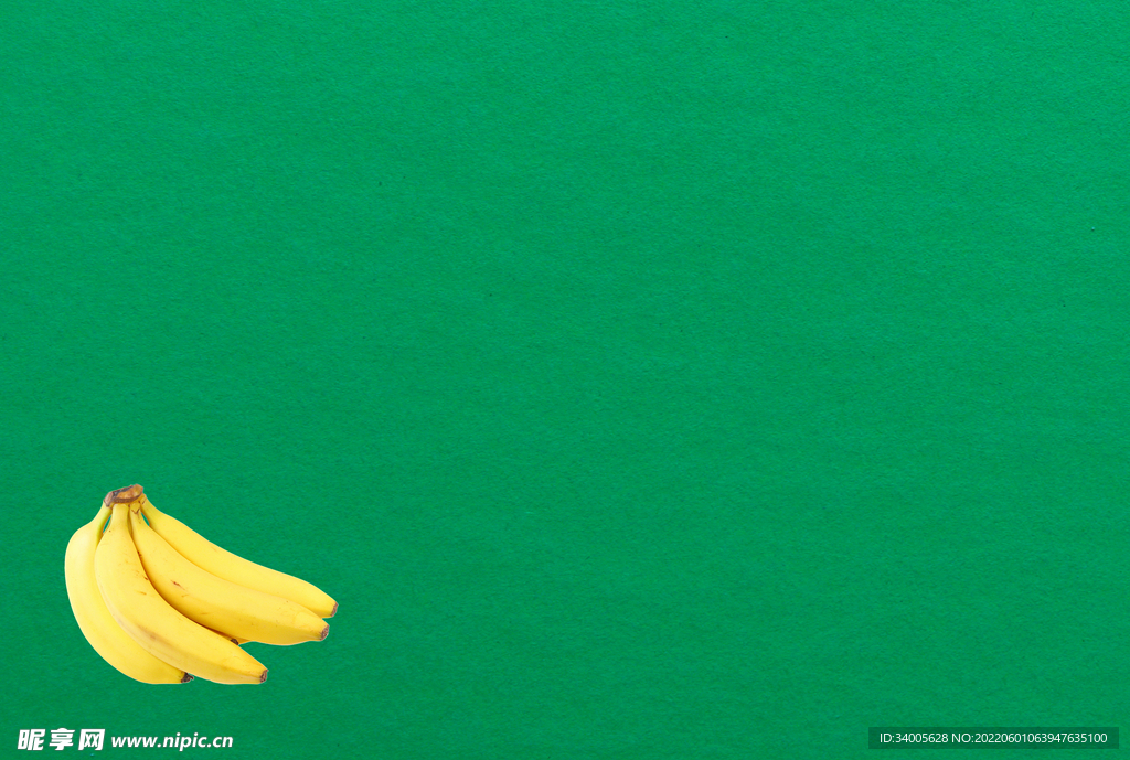 绿底香蕉