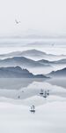 水墨中式山水背景