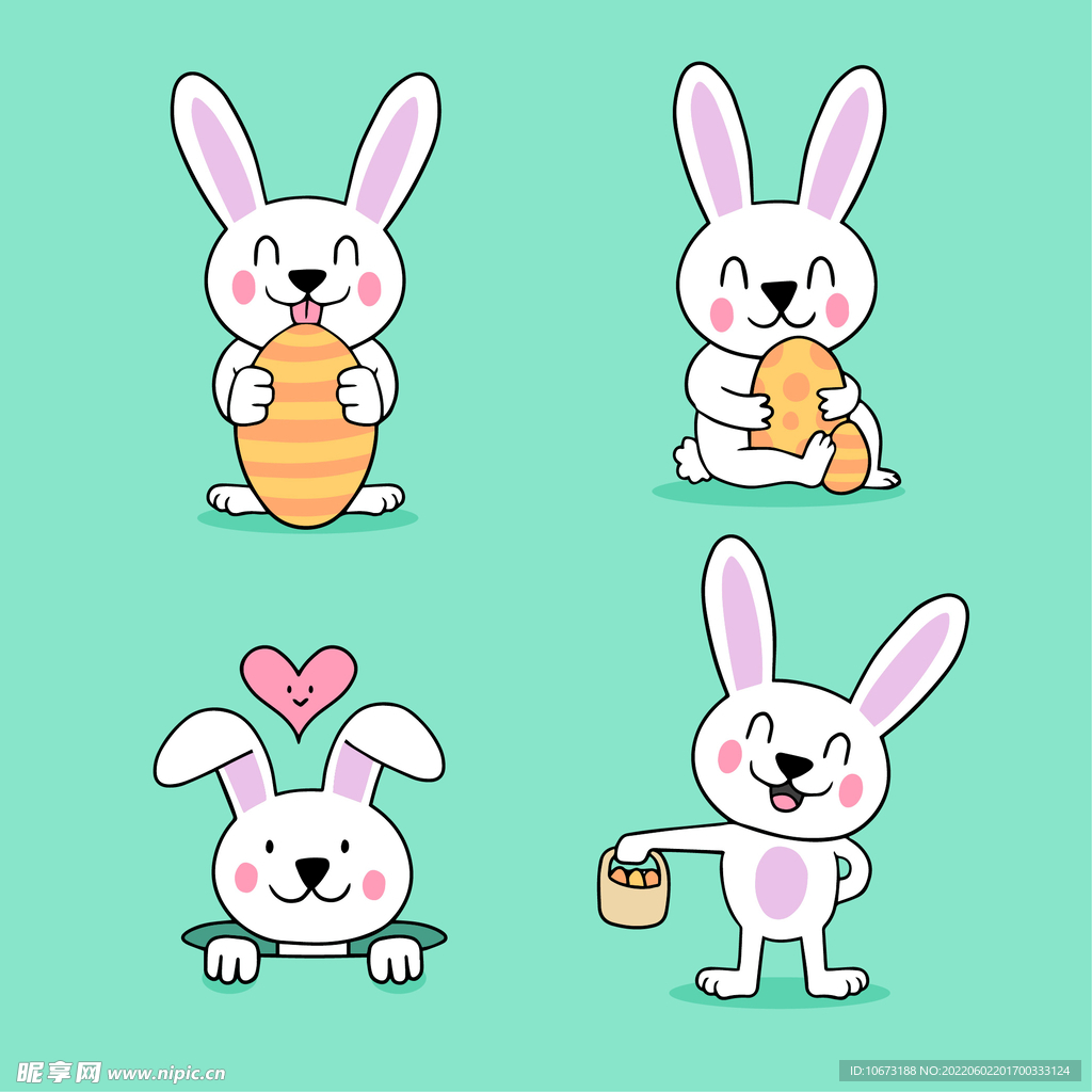 卡通可爱兔子