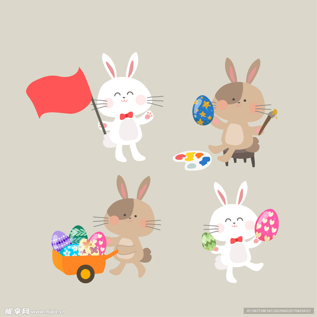 卡通可爱兔子