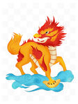 手绘麒麟