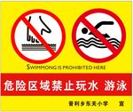 危险区域禁止玩水