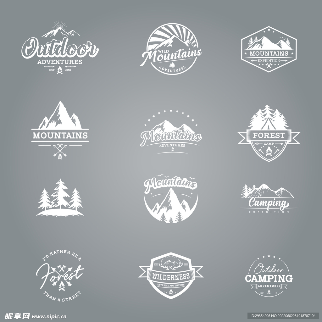 大山山脉图形公司logo图片