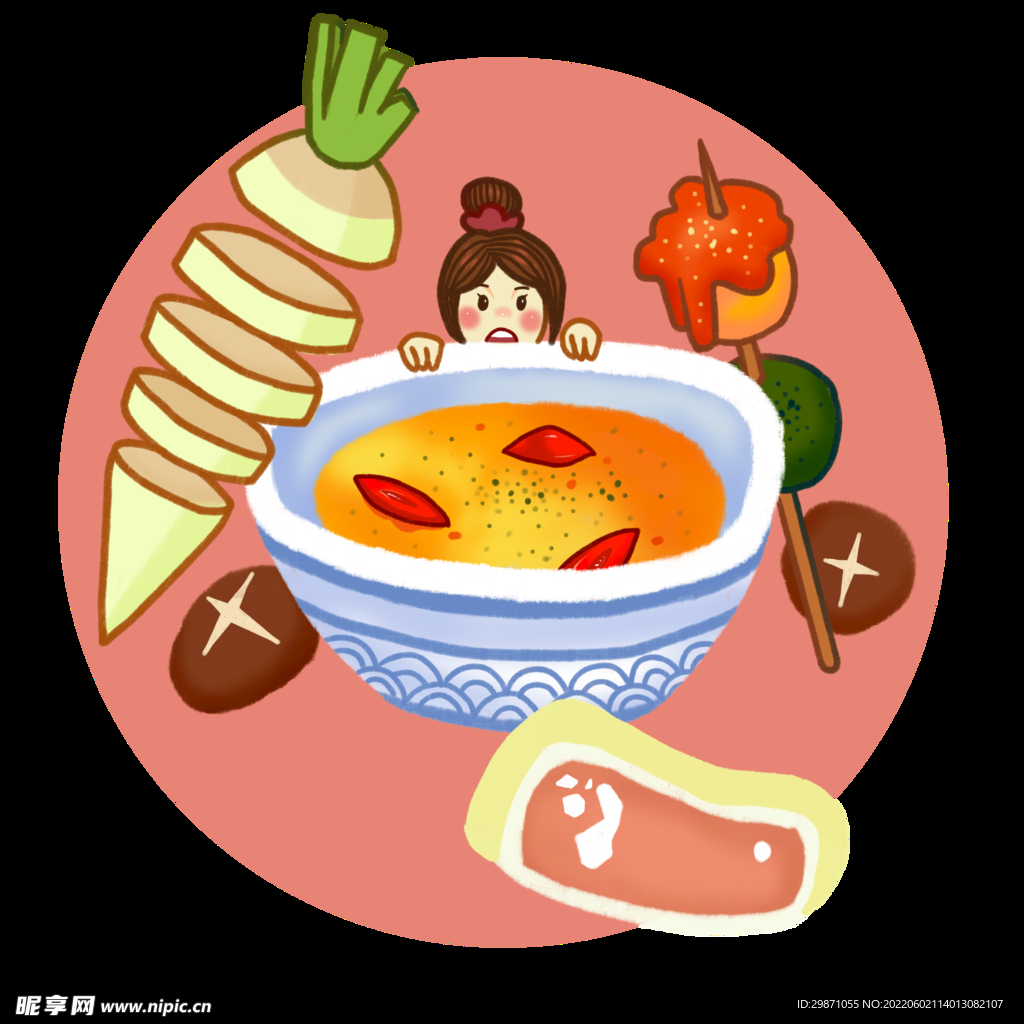 美食插画