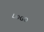 logo样机金属字效果图
