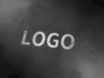 logo样机黑底白字