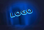 发光 logo样机