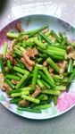 蒜苔肉丝