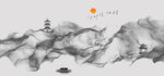 水墨山水背景
