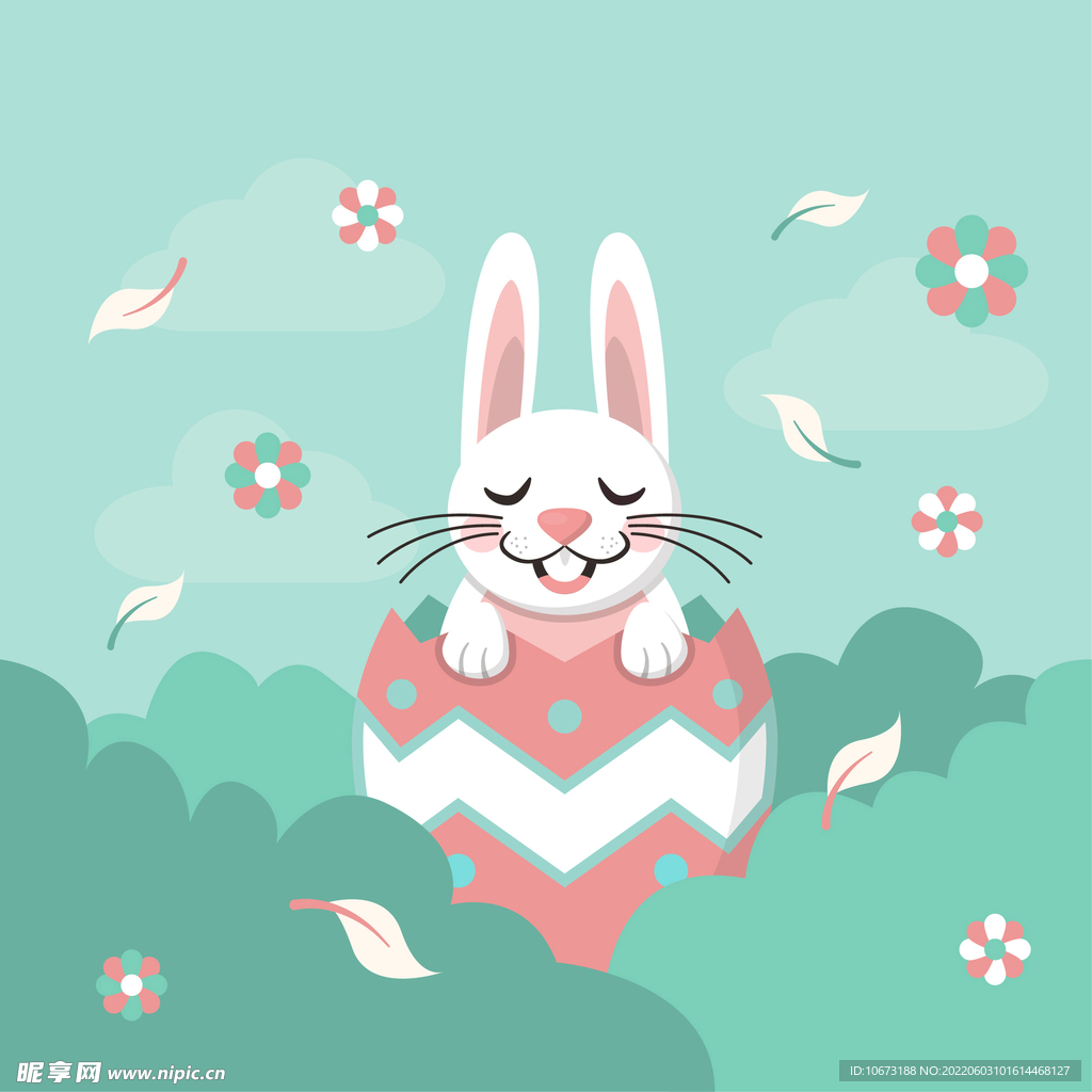 可爱兔子背景