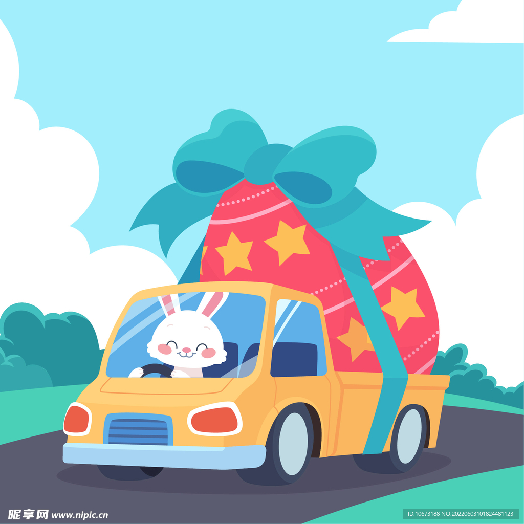 可爱兔子背景