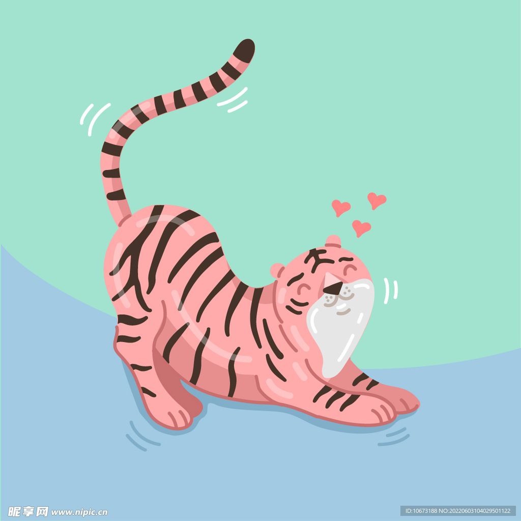 手绘老虎