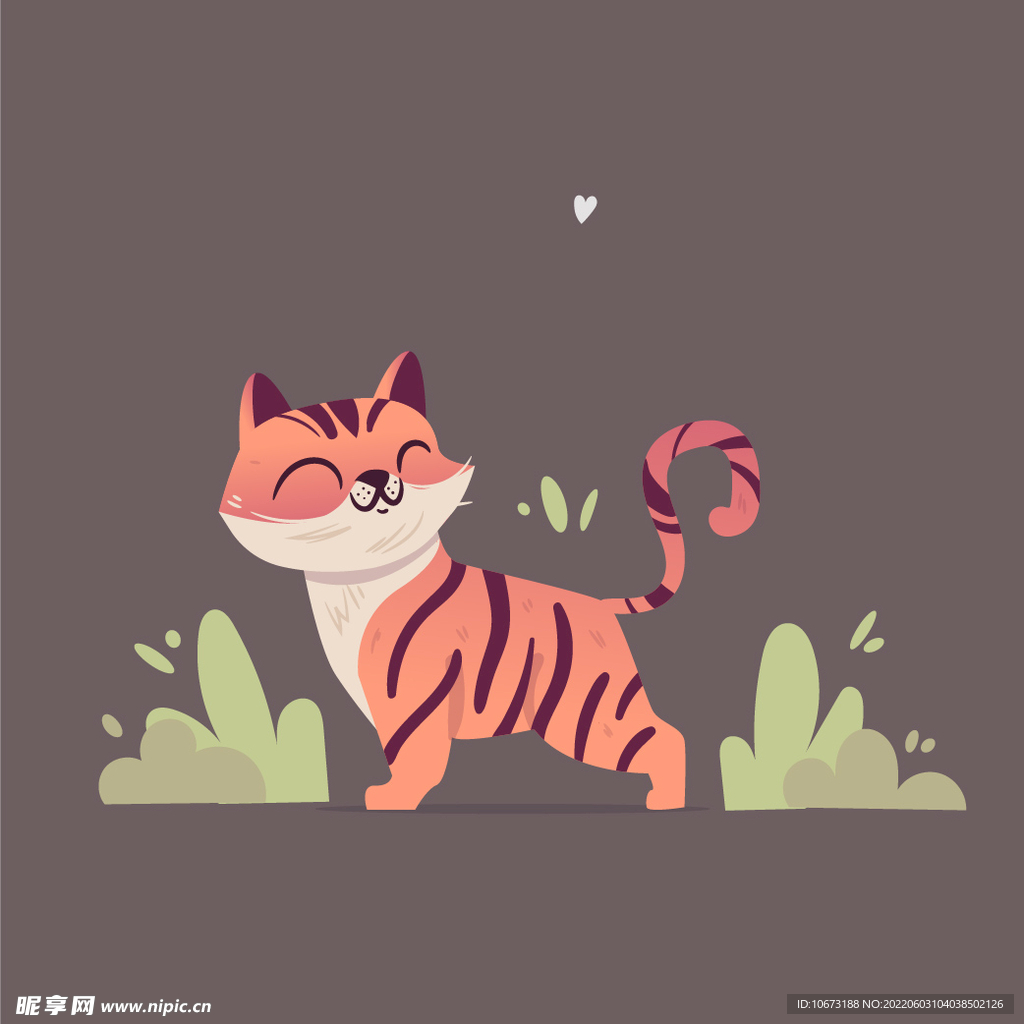 手绘老虎