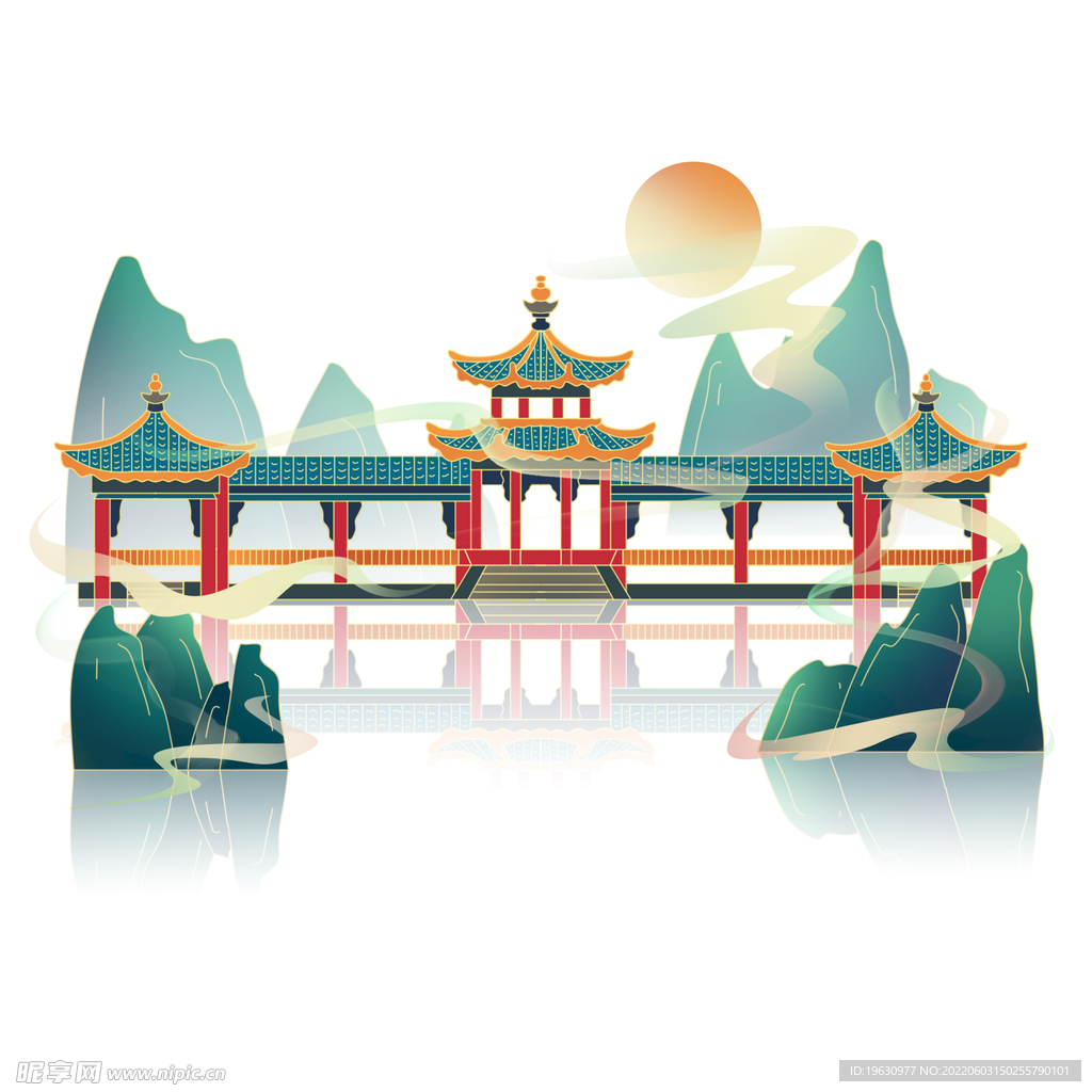 宫廷工笔画