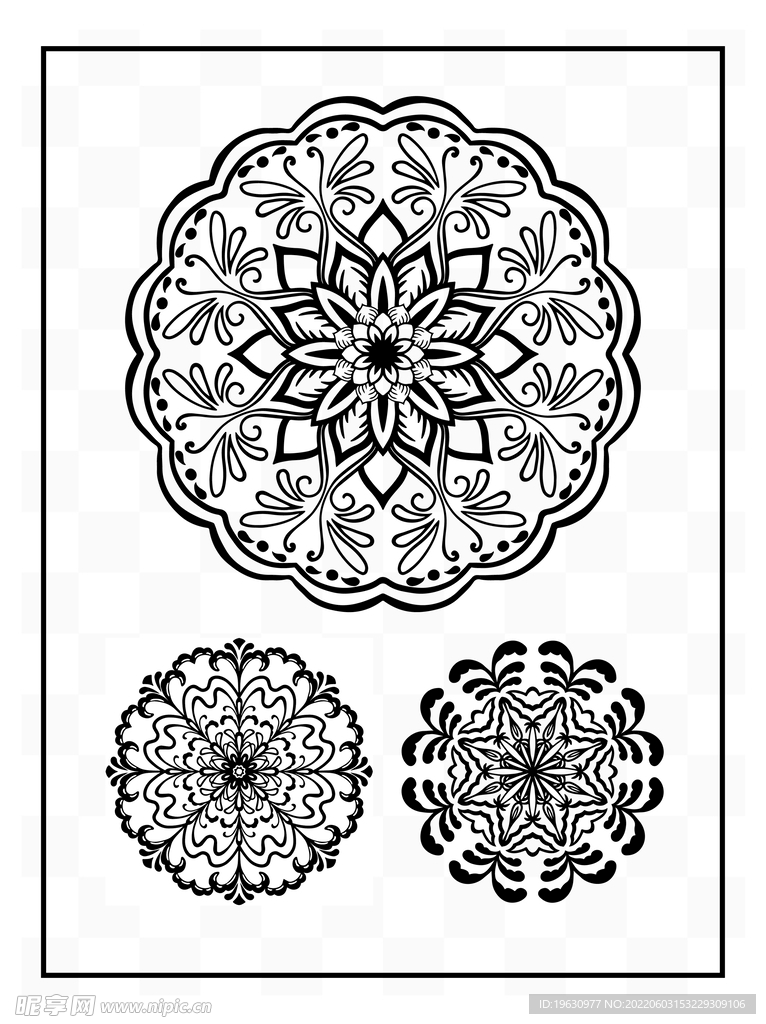 曼陀罗花纹
