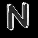 透明玻璃3D英文字母