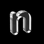 透明玻璃3D英文字母